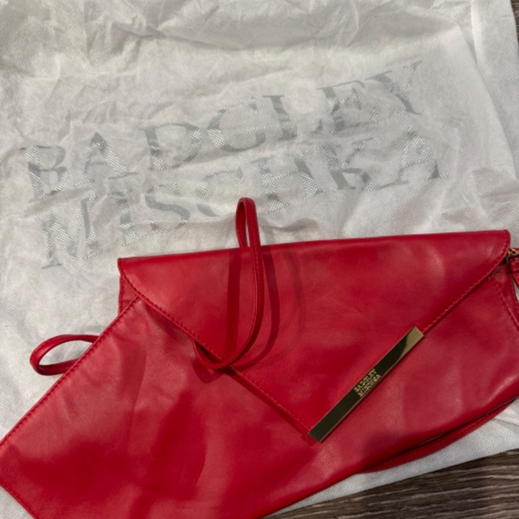 Vintage Badgley Mischka Red Purse Bag Handbag - Picture 4 of 4
